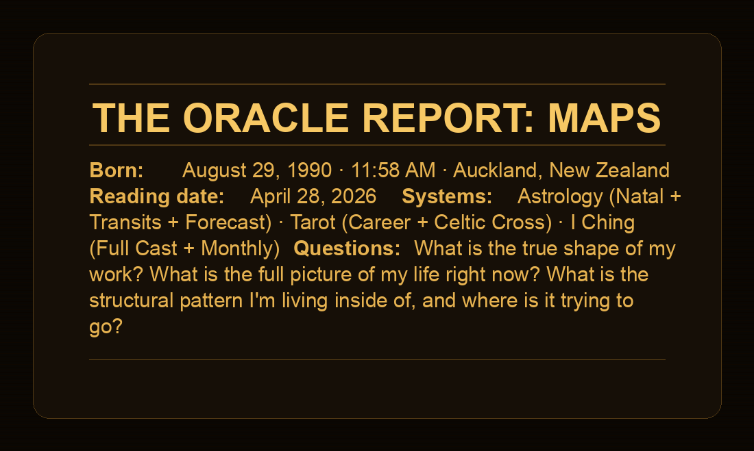 Oracle report cover — title page